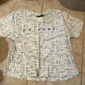 Friends short sleeve tee crop top